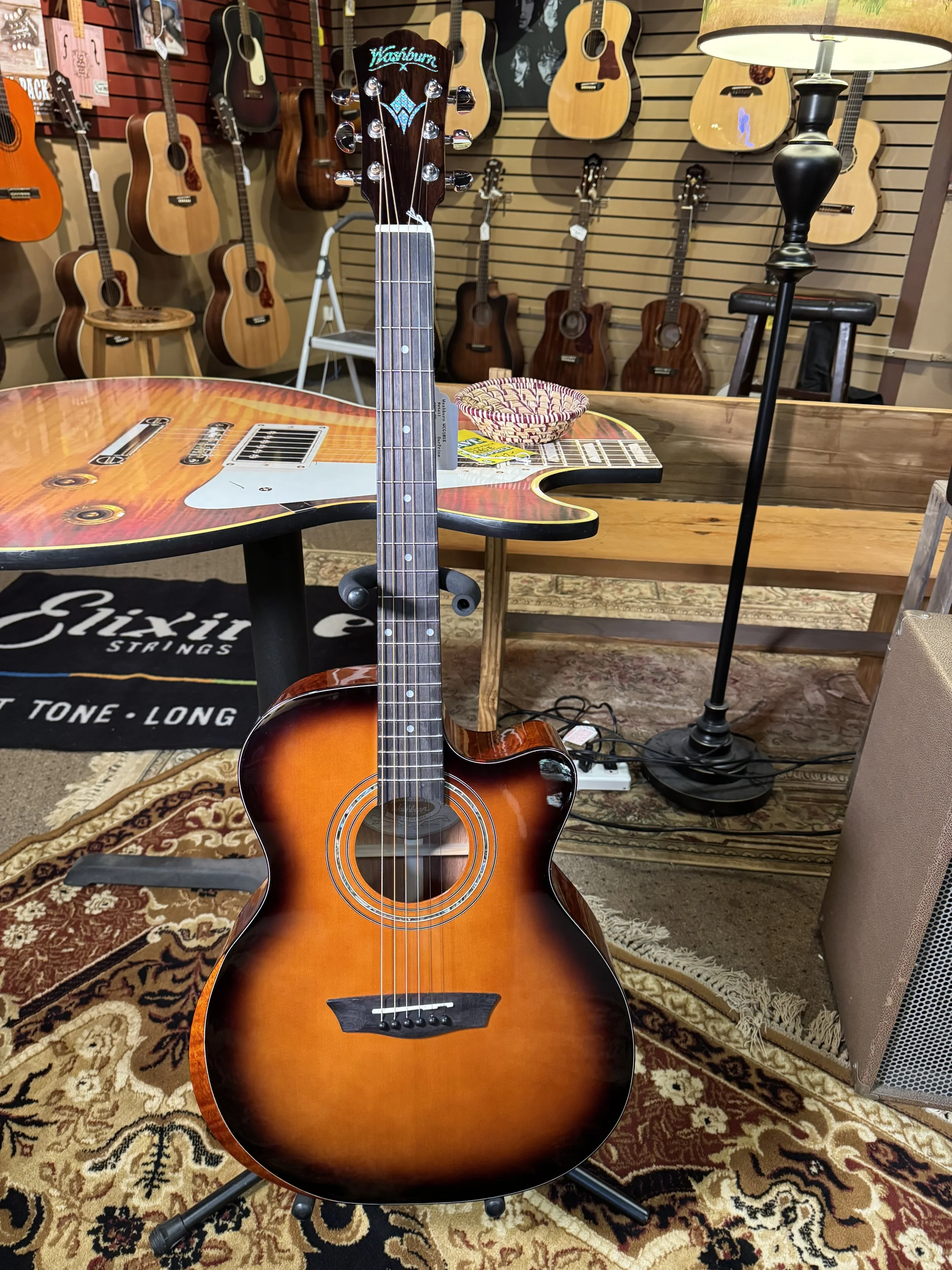 New Old Stock Washburn WCG-10CE Acoustic Electric Guitar Free Shipping!