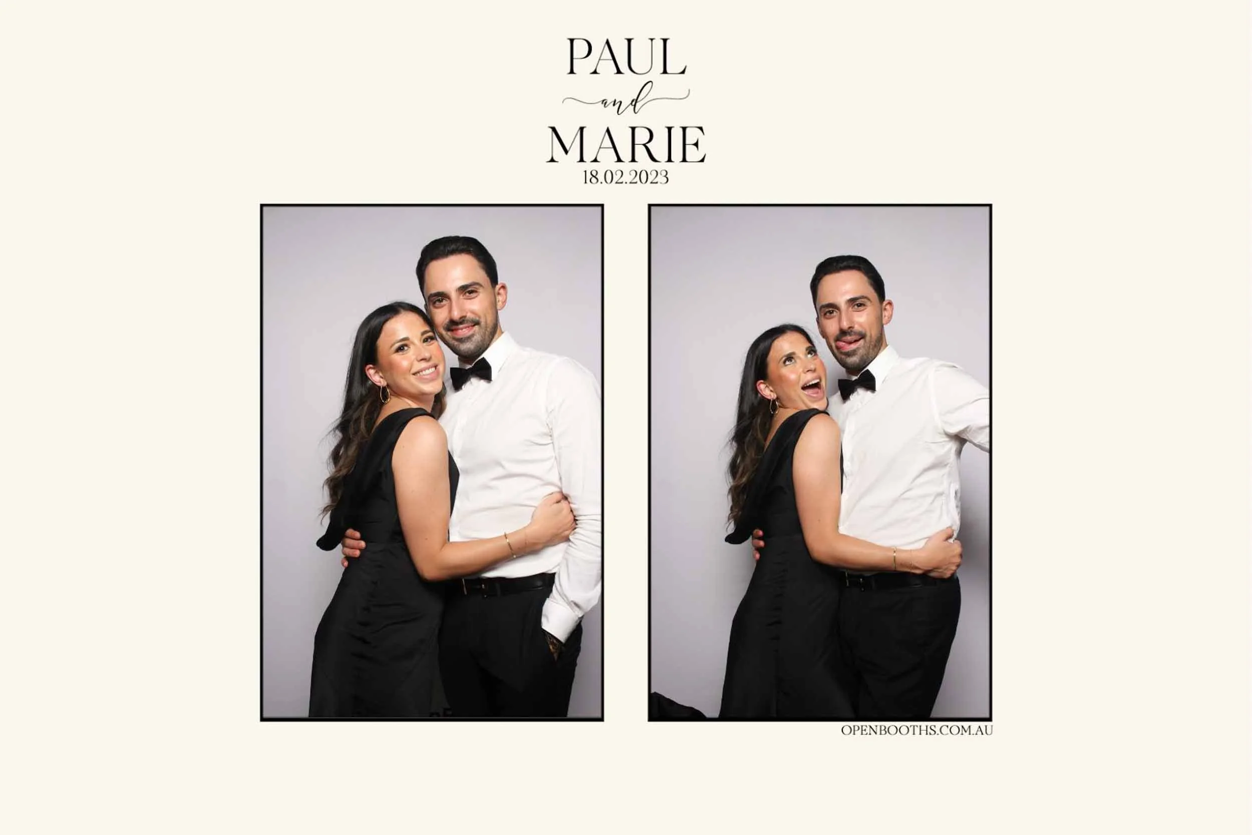 Mirror photo booth print template example