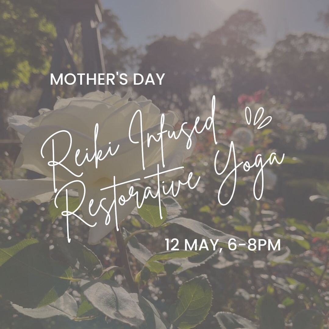 I invite you to come and share a beautiful, heartfelt Mother's Day Reiki Yin Yoga class with @kirstinrose__  and I ✨
Slow and healing, to restore and replenish our boundless hearts.
Champagne and nibbles to be indulged in after practice to celebrate 