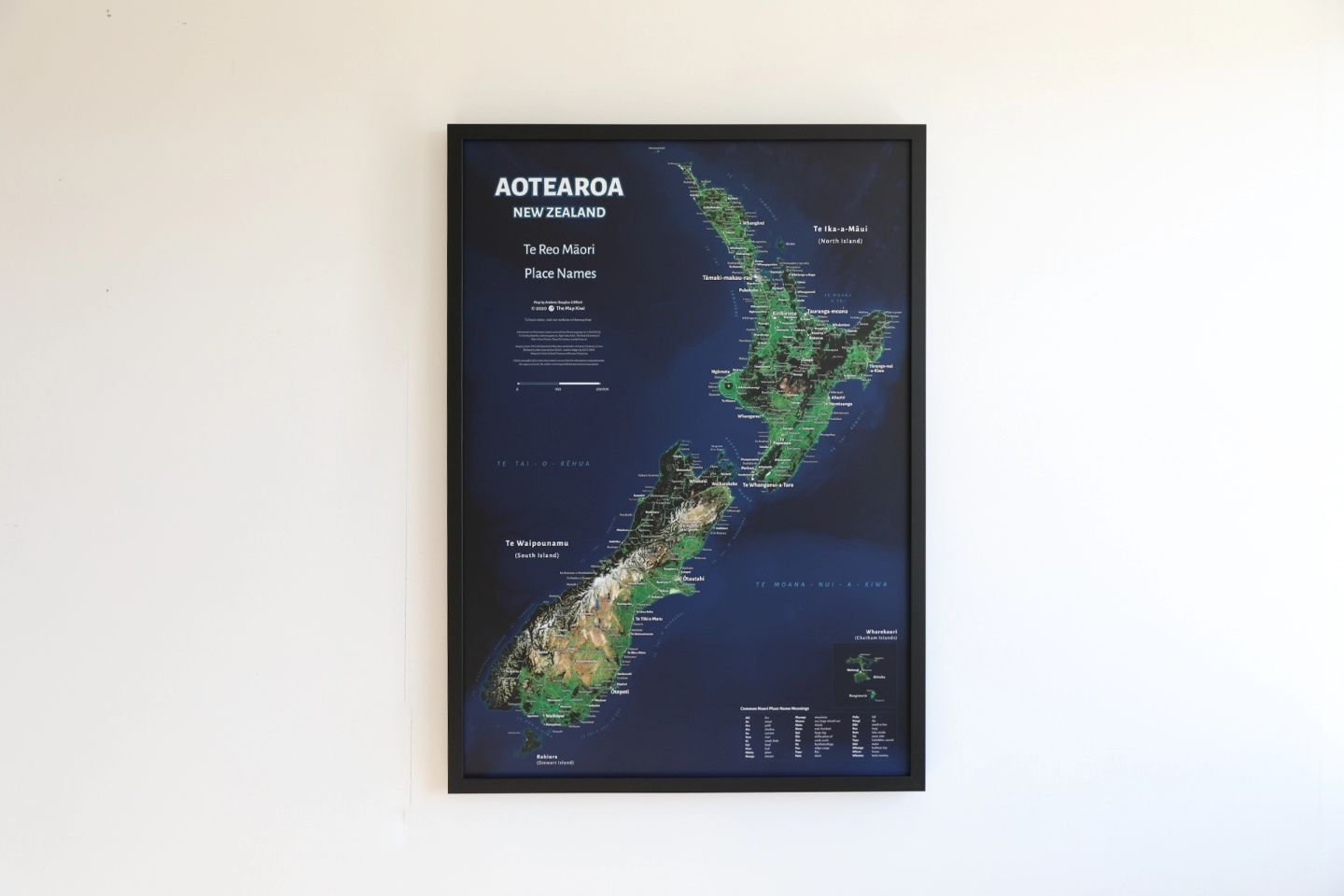 New in the Map Room. We have these amazing Te Reo place name maps by @themapkiwi