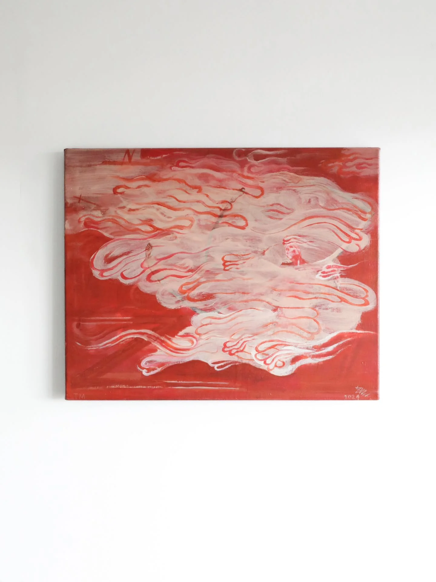 'Stormbringer', acrylic on canvas, 565 x 450mm. 

Part of our current exhibition, 'Look Onto The Rays Of The New Stoner Sun Rising' by Tim Middleton. 

@tim_middleton_studio 
@scratch_acid_itch