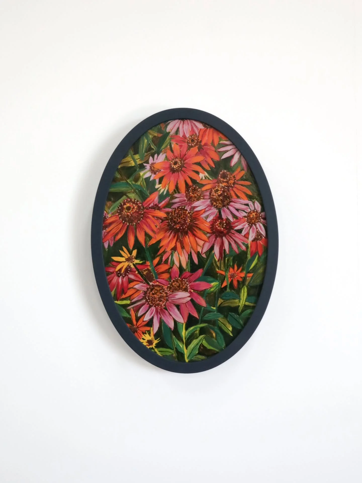 'Echinacea (Magical Bridge), by Alice Alva, acrylic polymer on ply. Part of our final exhibition for 2025, 'Seven Day Work Week'. 

@alice_alva_art