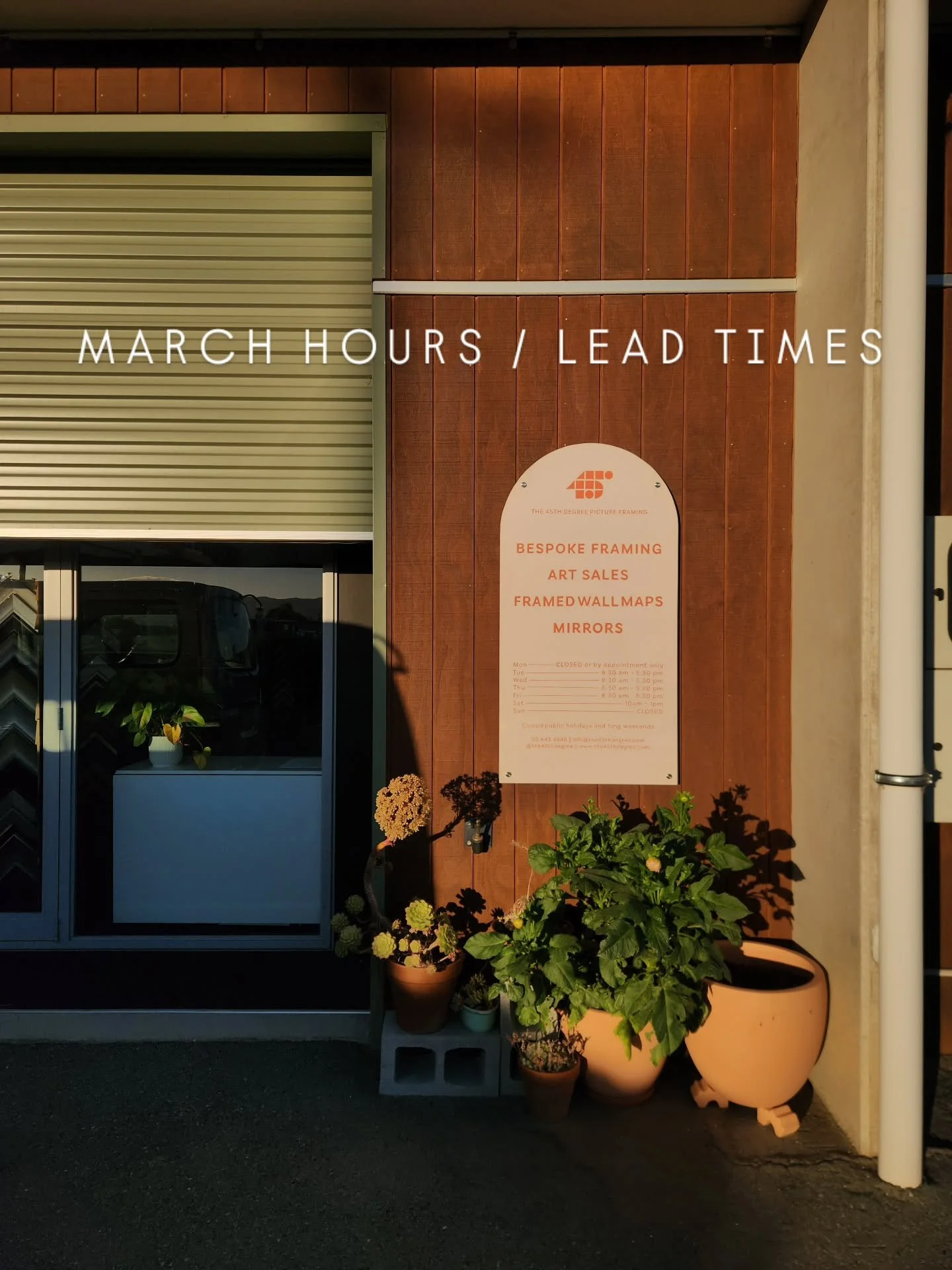 If you aren't signed up to our mailing list, you may have missed the memo; Very Important Info*

I (Erinn) am taking some leave from 25th Feb - 23rd Mar, Sharon will be holding down the fort in my absence. We ask for your patience as Sharon juggles e