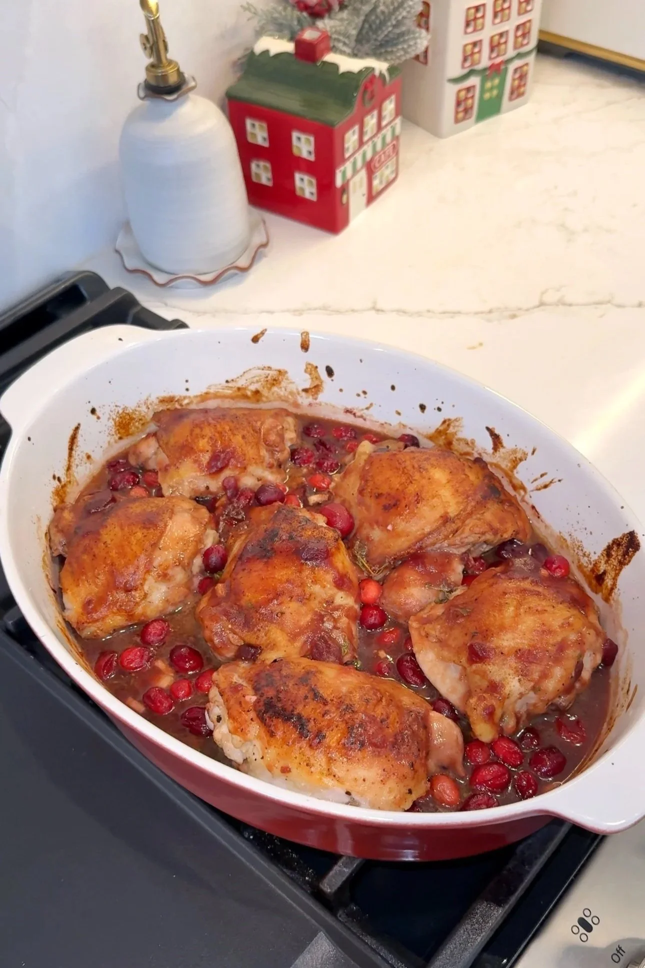Cranberry Orange Glazed Chicken Bake