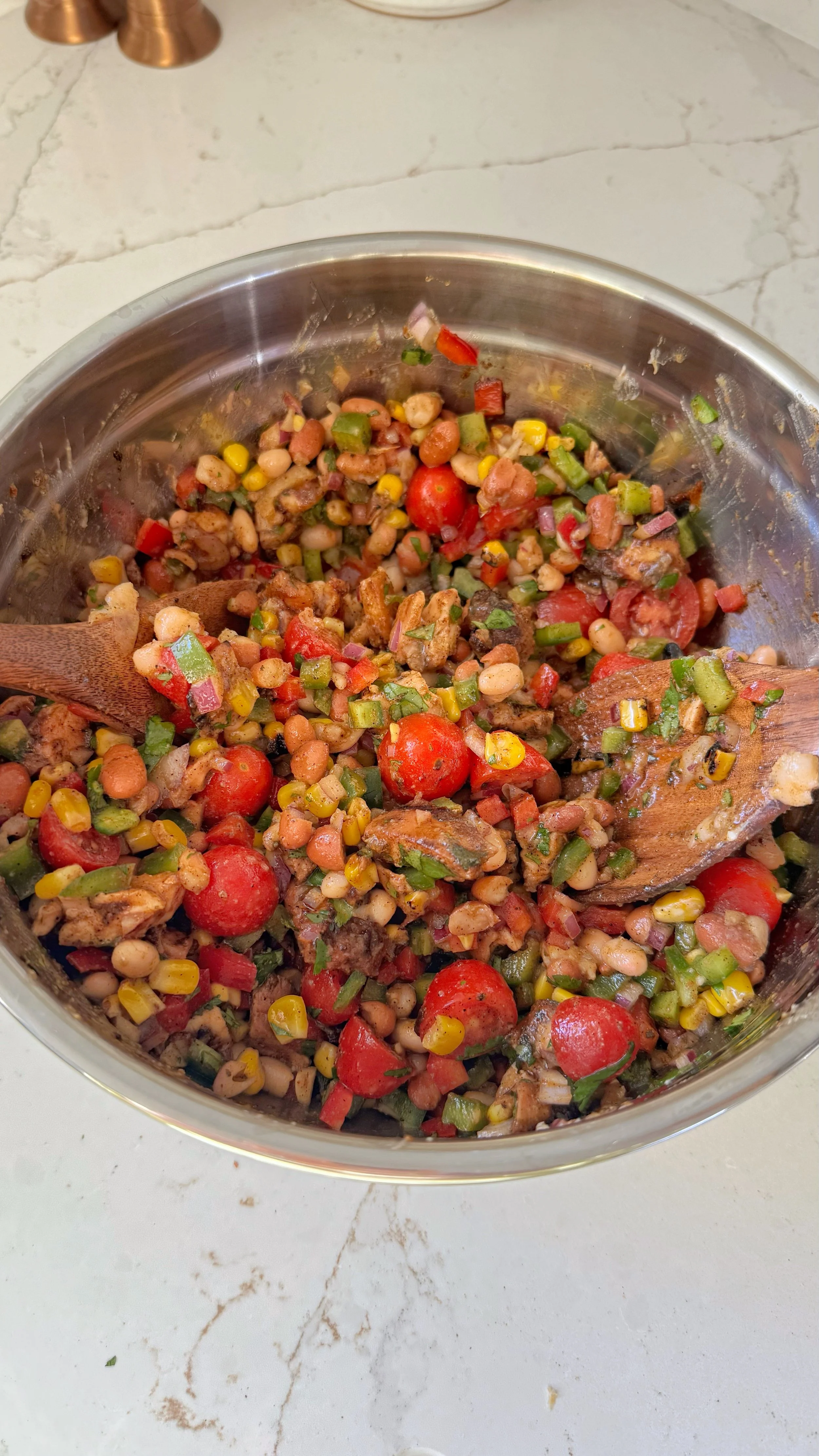Southwest Style Dense Bean Salad
