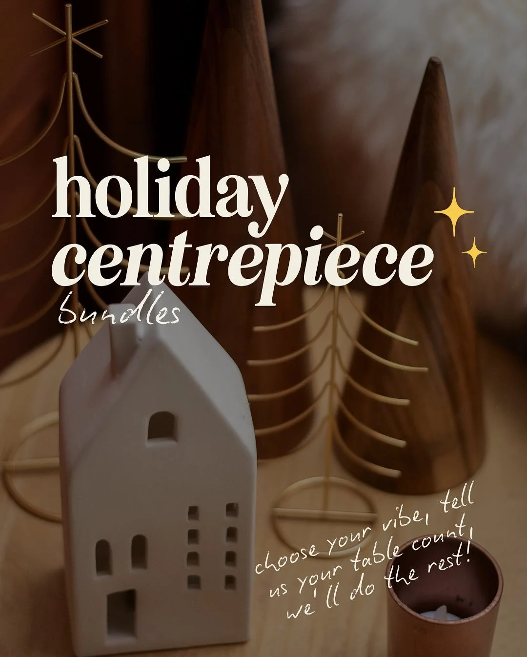 We&rsquo;re all for ✨convenience✨ - We&rsquo;re helping tick one thing off the list for your holiday party - centerpieces!! No need to design, pick items and hope it all looks good together. You can now rent a party-ready centrepiece 🎄🎁 Pick your v