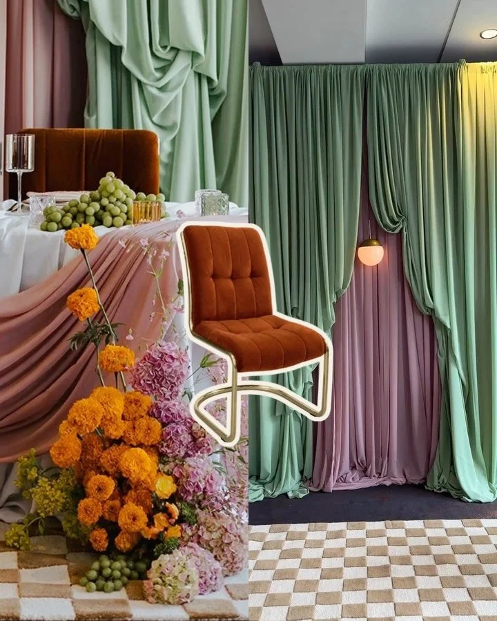 us and colour go way back 🤝🍊 ft. The Pamela Chair

photography: @theapartmentphoto
planning &amp; design: @frankieannestevens @smitten_events
decor &amp; design: @bespokedecor
florals: @ecorce.flowers
venue: @fairmontvan
stationery: @tobe__studio
p