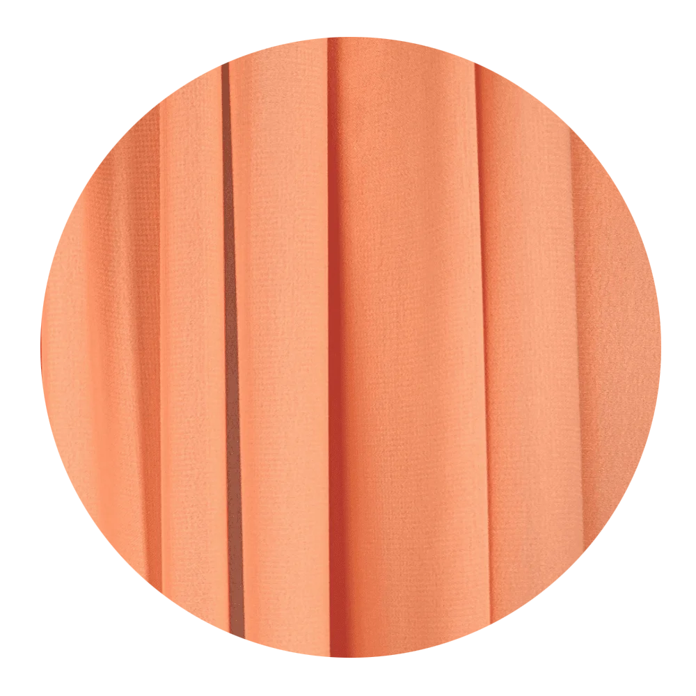 Papaya Orange Chiffon Drape