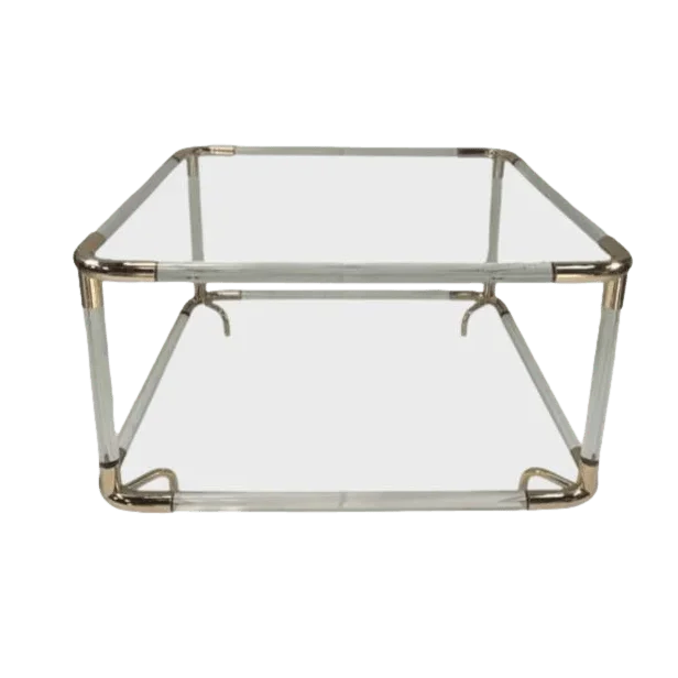 Square Lucite Coffee Table