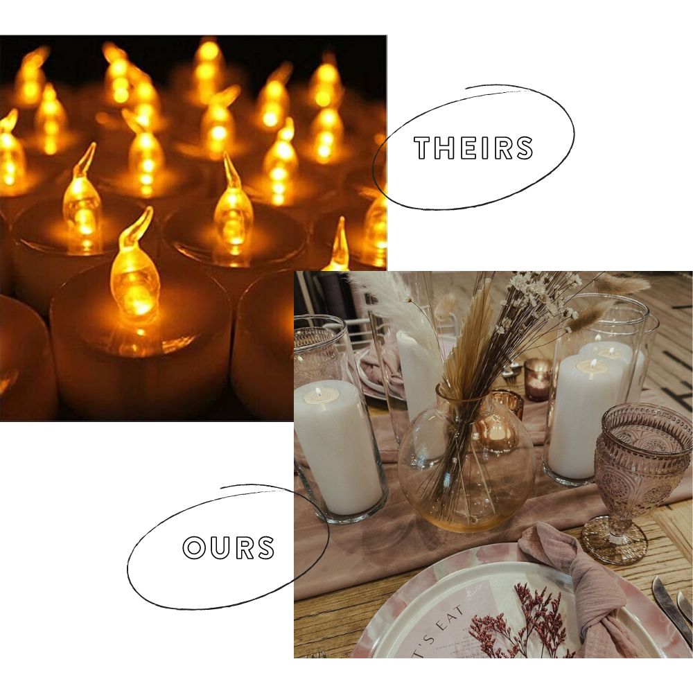 Rekindle Pillar Candles Wedding Decorations Wedding Decor Rentals