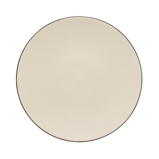 Black Rim Eggshell Charger