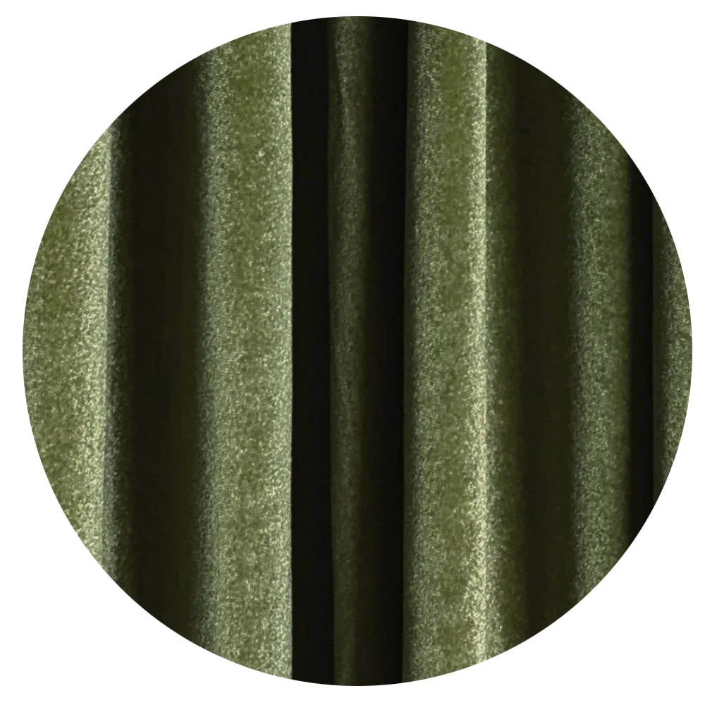 Olive Green Velvet Drape