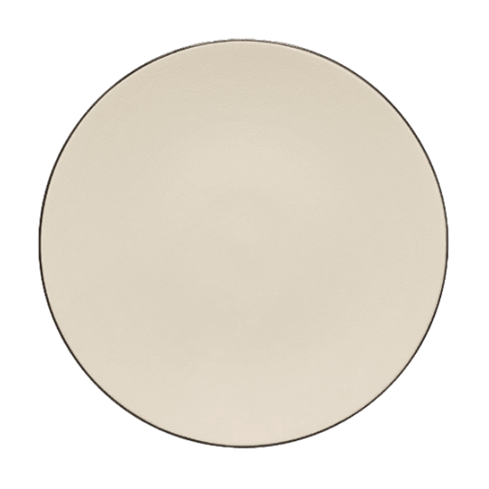 BLACK RIM EGGSHELL CHARGER