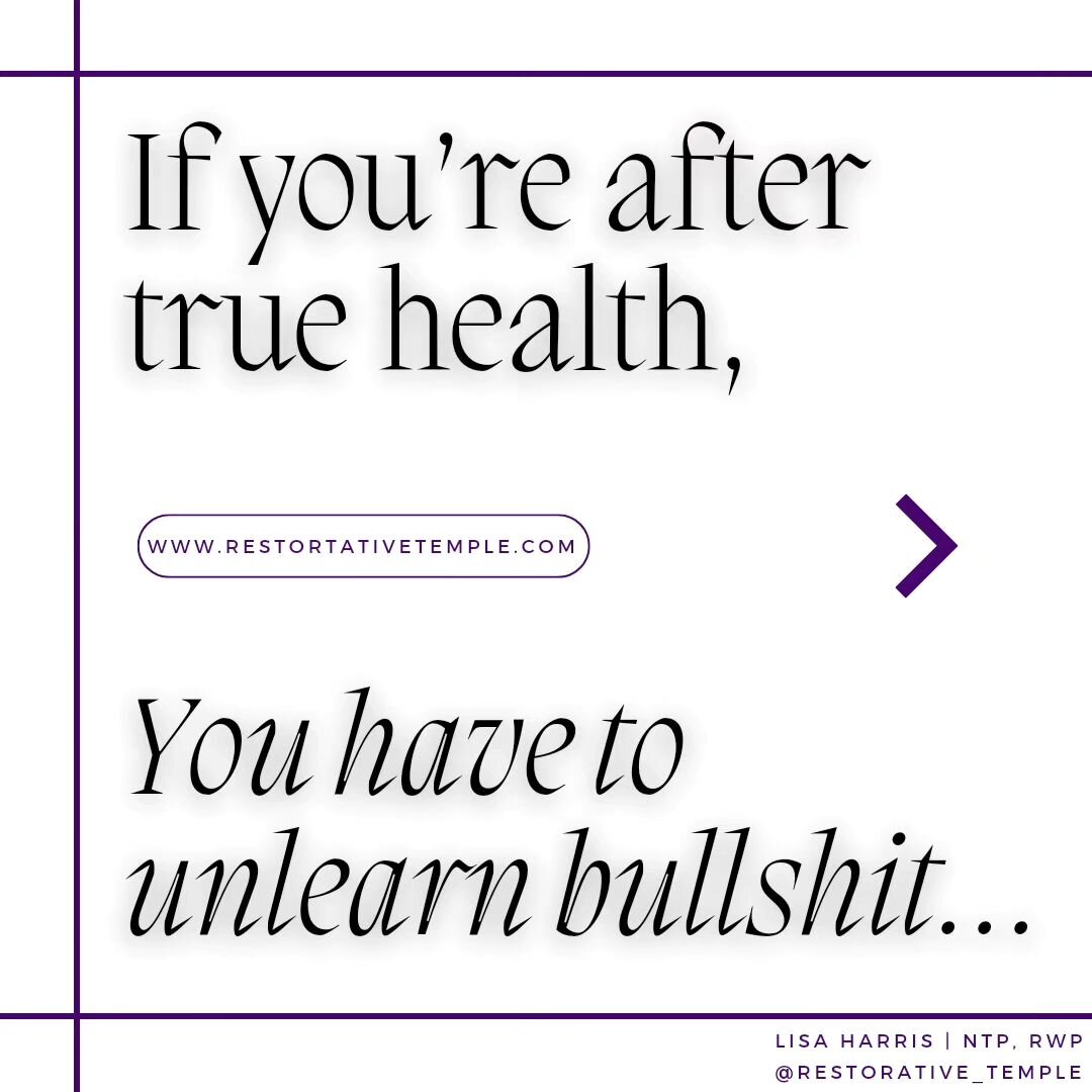 There's a plethora of misconceptions out there, especially in Western civilization. 

Be careful for what you believe and decide to follow.

True health comes from your body functioning the way God intended it to function.

Removing what your body ne