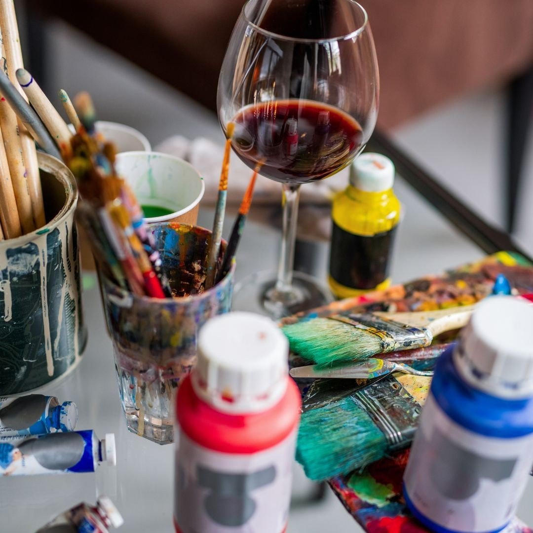 Who is joining us for Arts and Carafes on Sunday?! Come through for collage making, wine sippin', and friendship from 4-7pm. Just a few reasons to join us:⁠
⁠
🍷 20% off bottles of wine + deals on wine carafes ⁠
🎨 Self-guided art project you can han