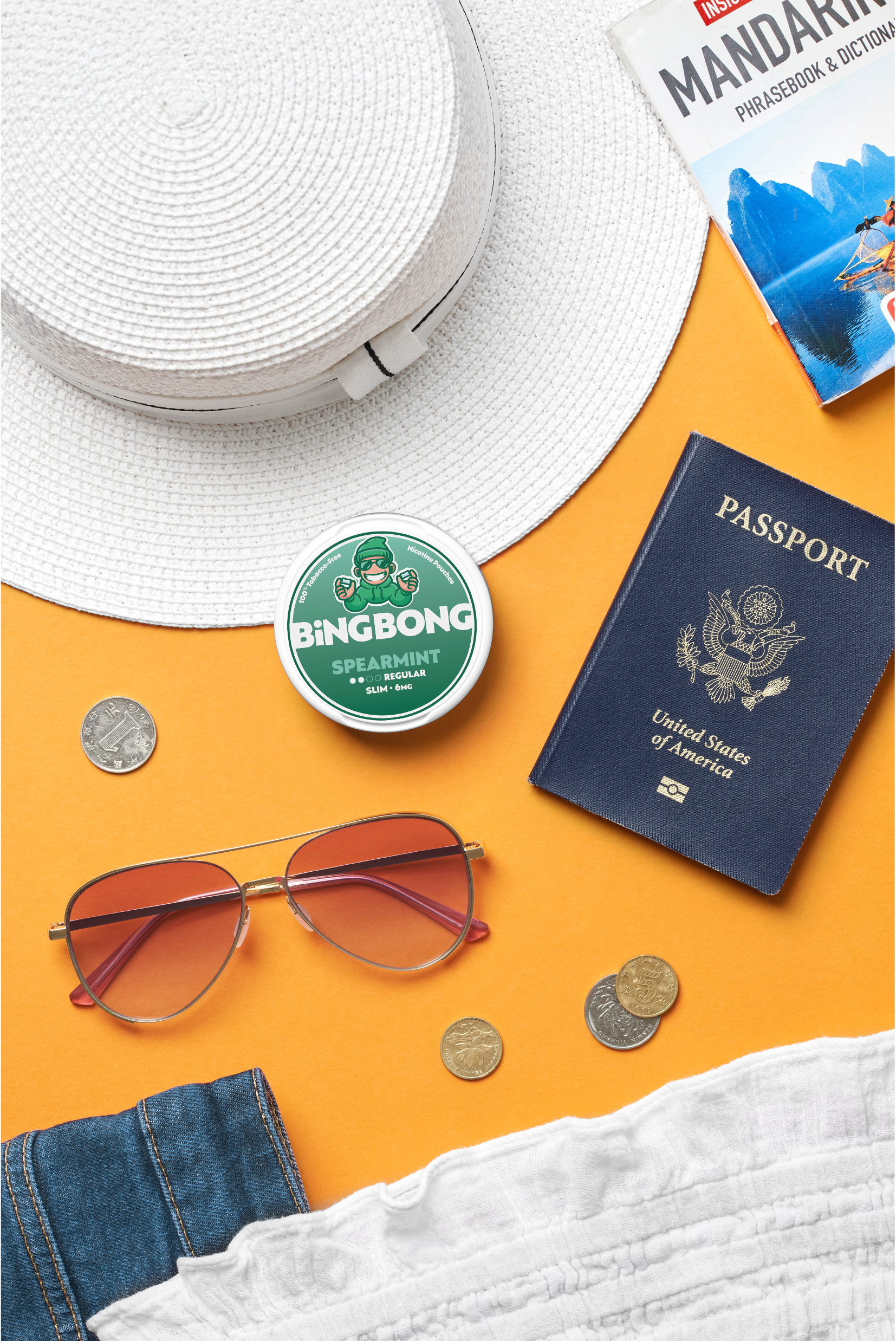 Traveling? No problem. BiNGBONG spearmint has your back. Enjoy hassle free on planes, trains and all domains.