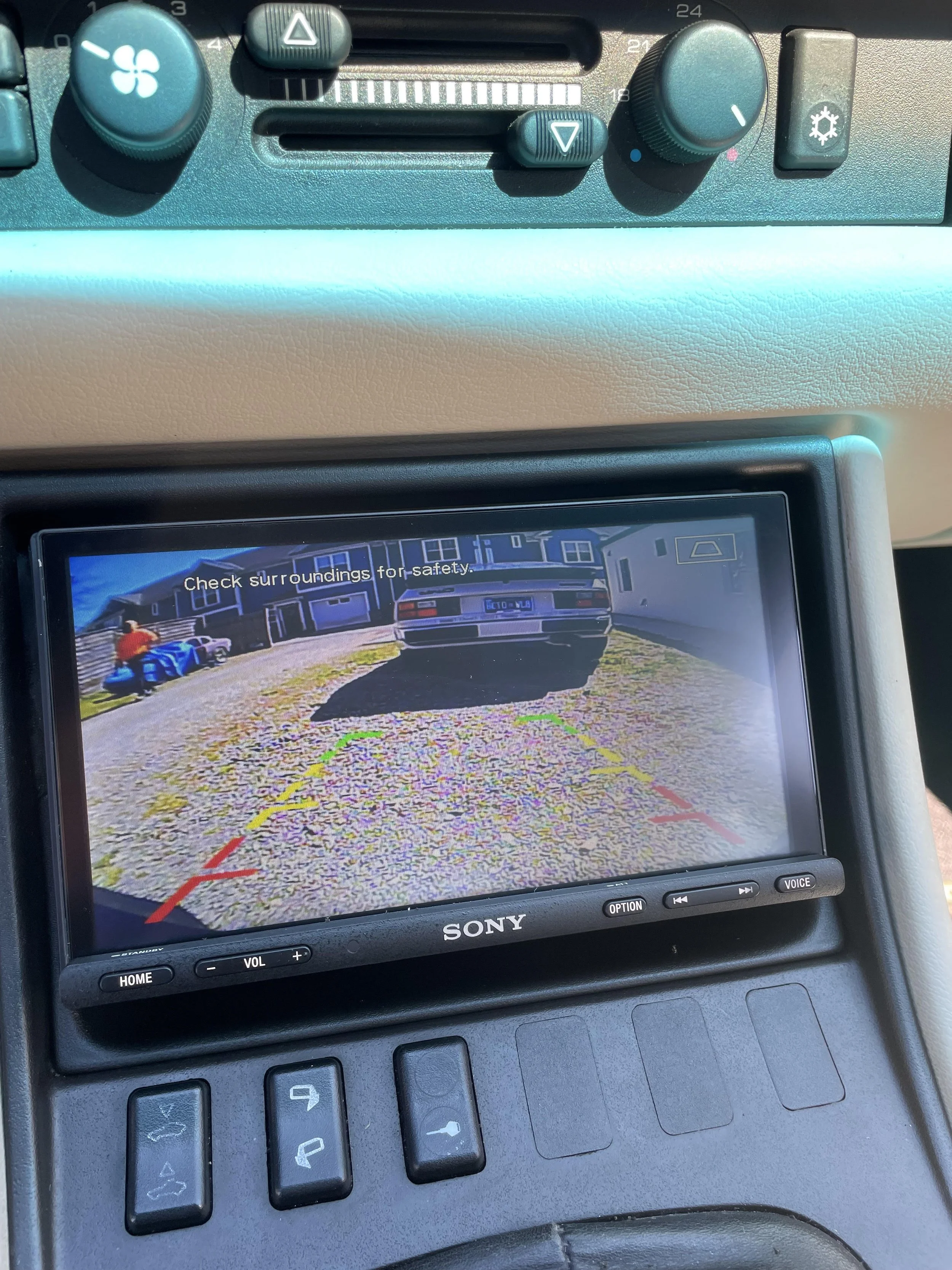 Porsche 944 backup camera