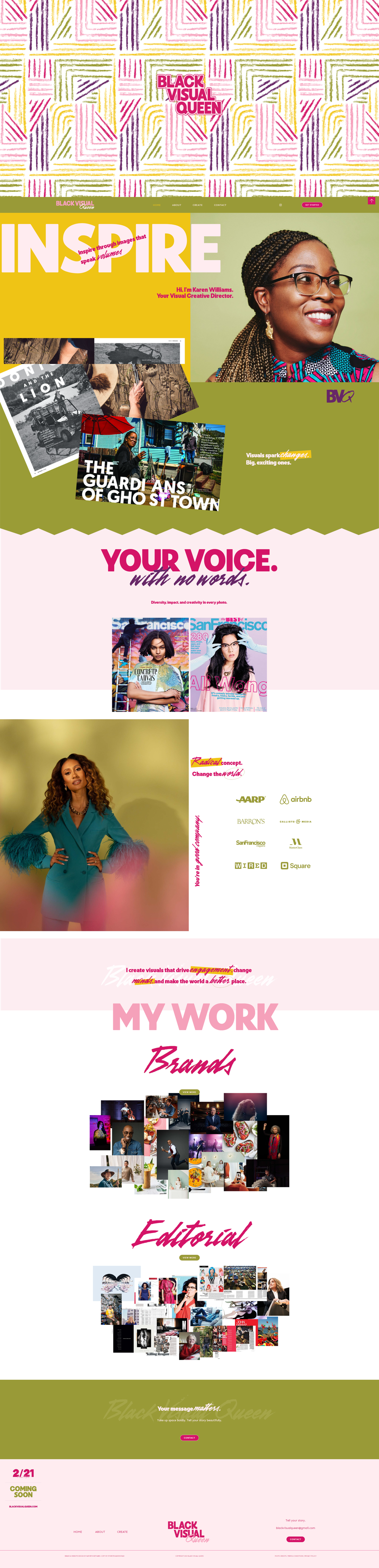Visual Queen Message Black Visual Queen — Studio 70 | Design Studio for Creatives