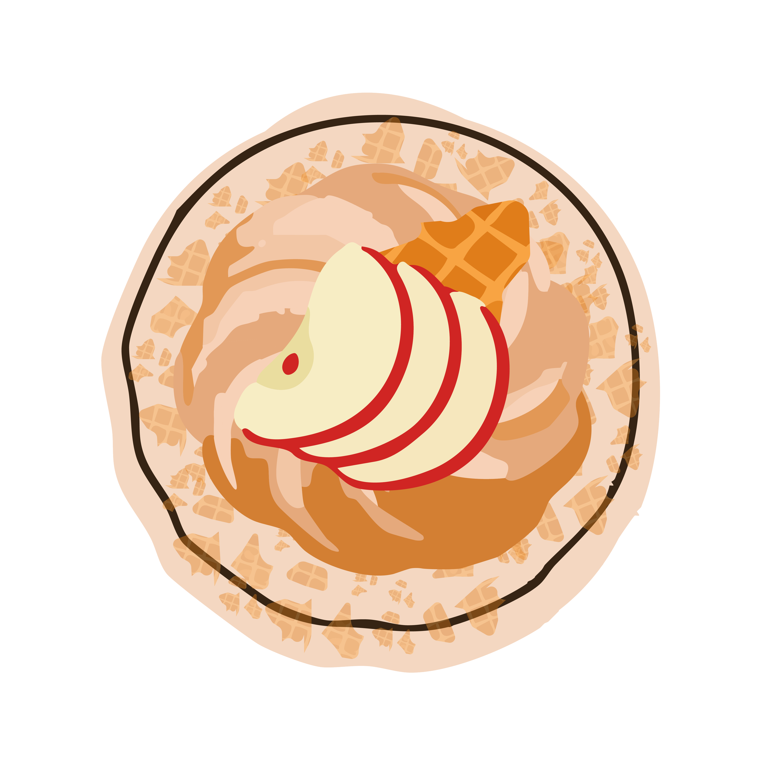 Caramel Apple Stroopwafel