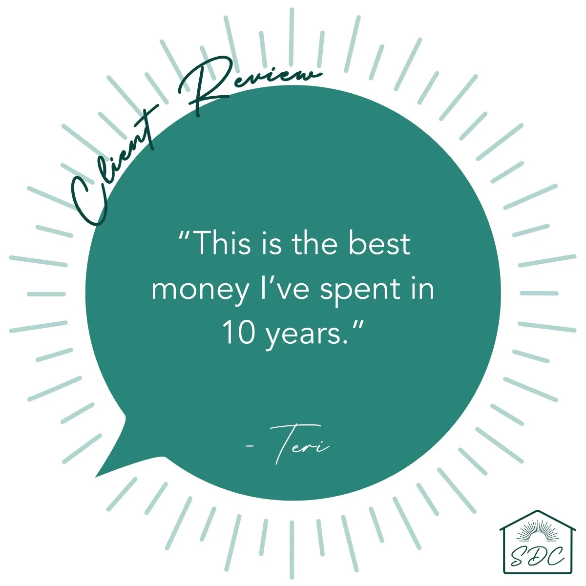 Hearing this on the first day of a large decluttering project with a new client absolutely made my day yesterday! I am very thankful for this job and getting to help create meaningful change in my clients' lives.