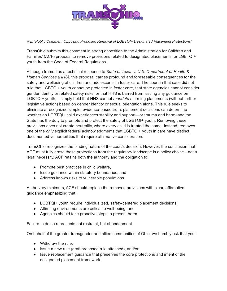 The federal government is trying to rescind a rule that protects LGBT kids in foster care! Say NO way by Monday:  https://tinyurl.com/LGBTQIfoster