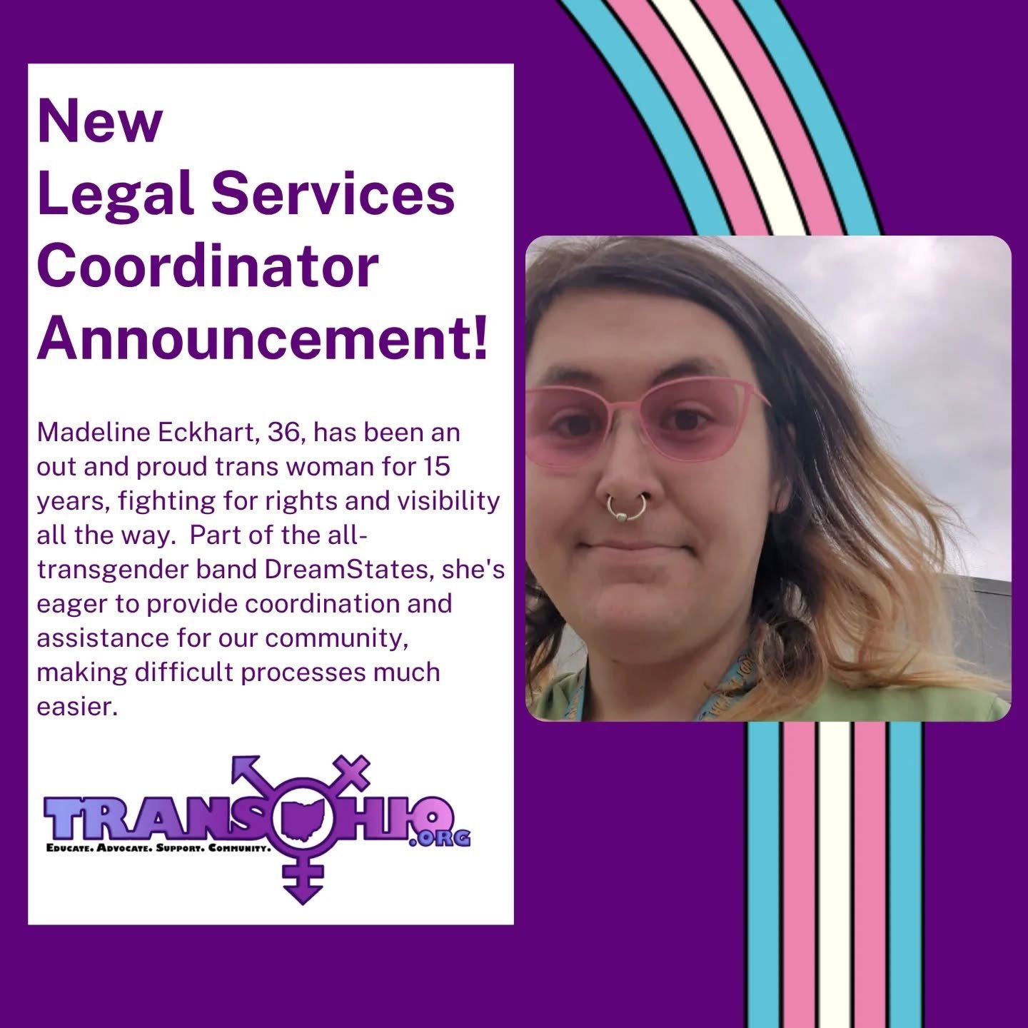 New Legal Services Coordinator Announcement!

We are excited to welcome our new Legal Services Coordinator Madeline. She is a great community leader who has been helping out with some of our programs over the past year. 

We wish our previous coordin