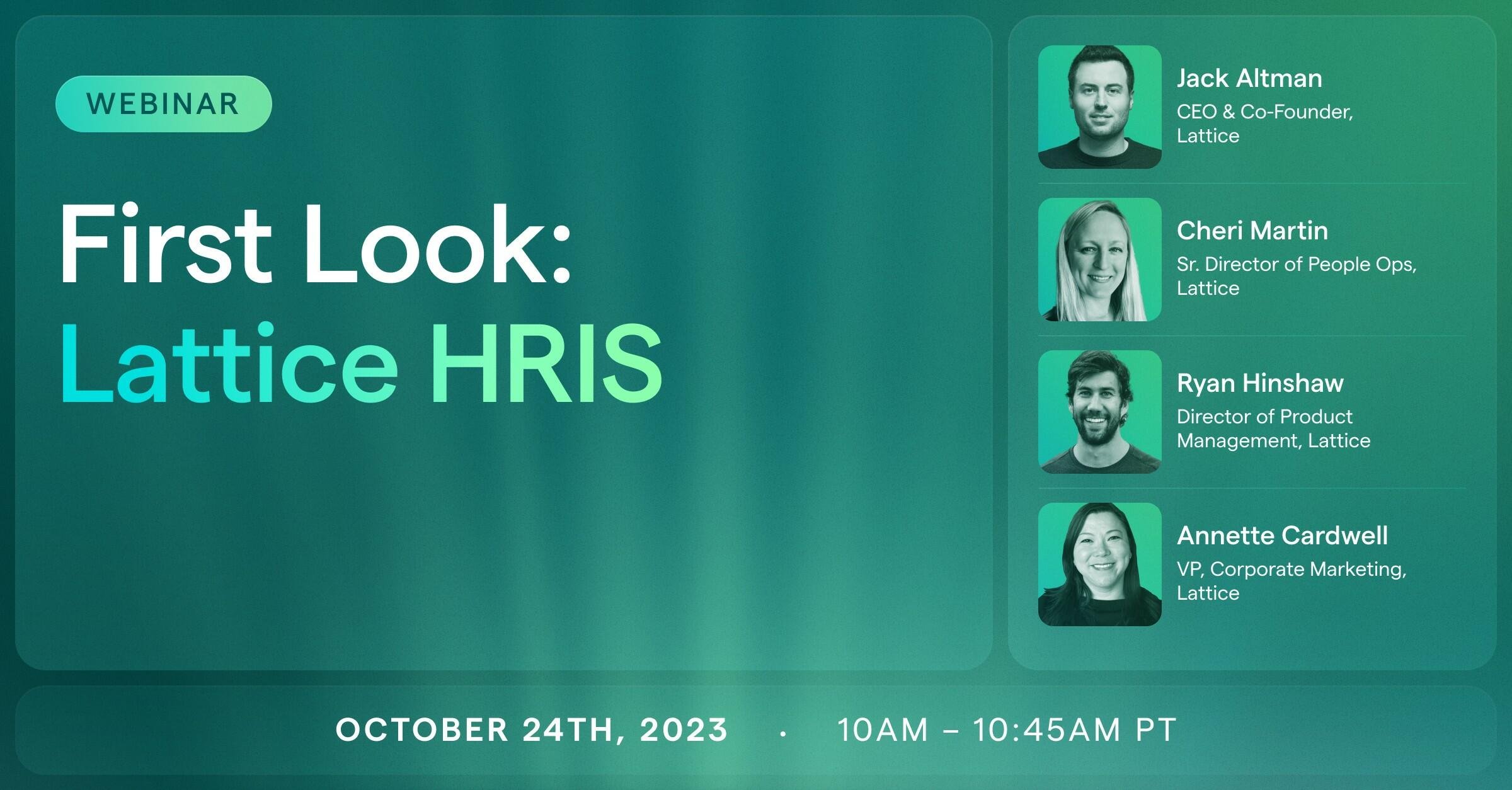 First Look: Lattice HRIS