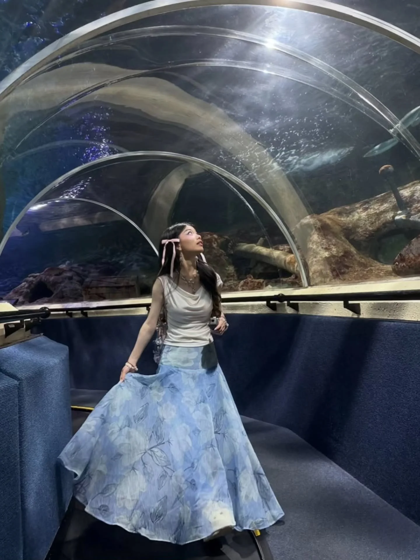 🩵We love the content @xixiamethyst created visiting @sealifekellytarltons !! 🐠🪼 Looking amazing in her skirt from Mirrou🩵

If you're out and about wearing Mirrou, snap a pic📸 and tag us!

#mirrounz #newzealand