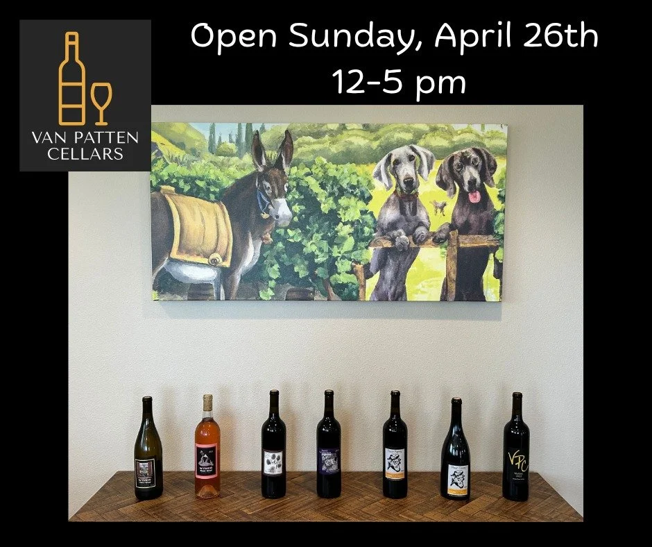 The tasting room will be open Sunday, April 26th from 12&ndash;5 PM!
Be sure to stop by and try our newly released 2023 Pour Farm Eeyore&rsquo;s Malbec &mdash; you won&rsquo;t want to miss it 🍷
https://vpcellars.com/make-a-reservation