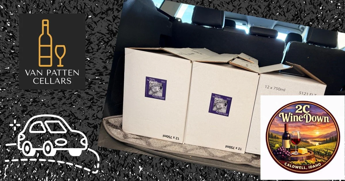 Can't make it to the tasting room this Sunday, June 7th?
We've just restocked Van Patten Cellars wines at @2cwinedown  in Caldwell! Stop by to enjoy a glass, explore their wine bar, and check out one of their fun events.
Cheers! 🍷