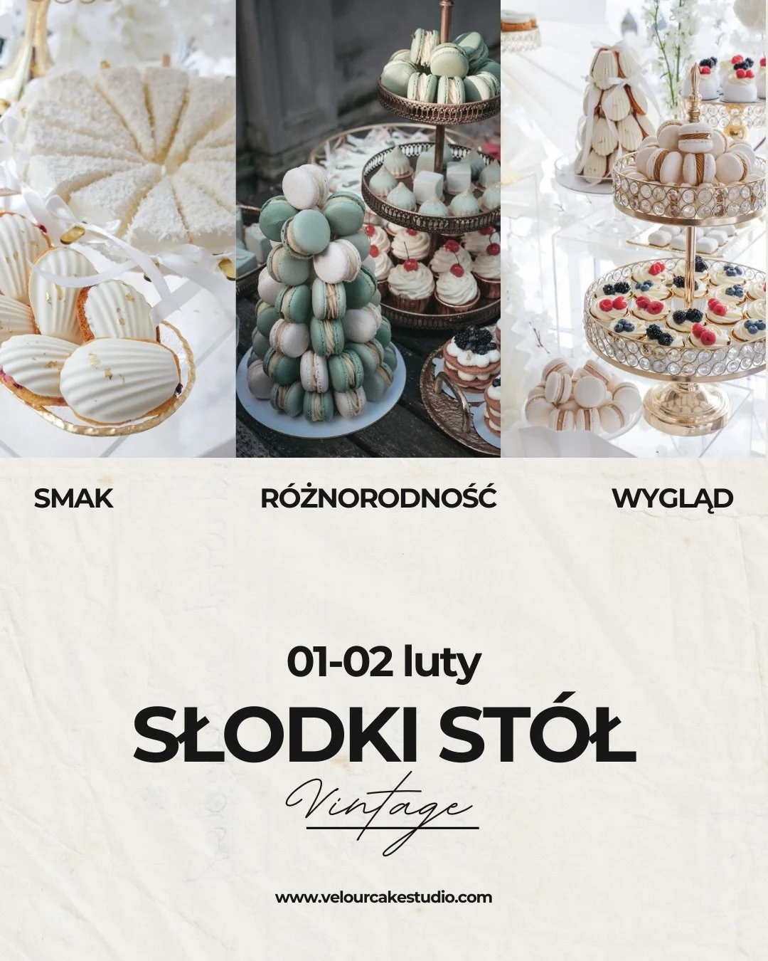 Warsztat ze słodkiego stołu to spotkanie na kt&oacute;rym nie tylko zrobimy ładne i smaczne deserki!
Zanurzymy się w teorie każdego z poruszanych temat&oacute;w!
Przeniesiemy słodkie stoły na nowy poziom! 

01-02 luty
VELOUR CakeStudio 
🫶🍒