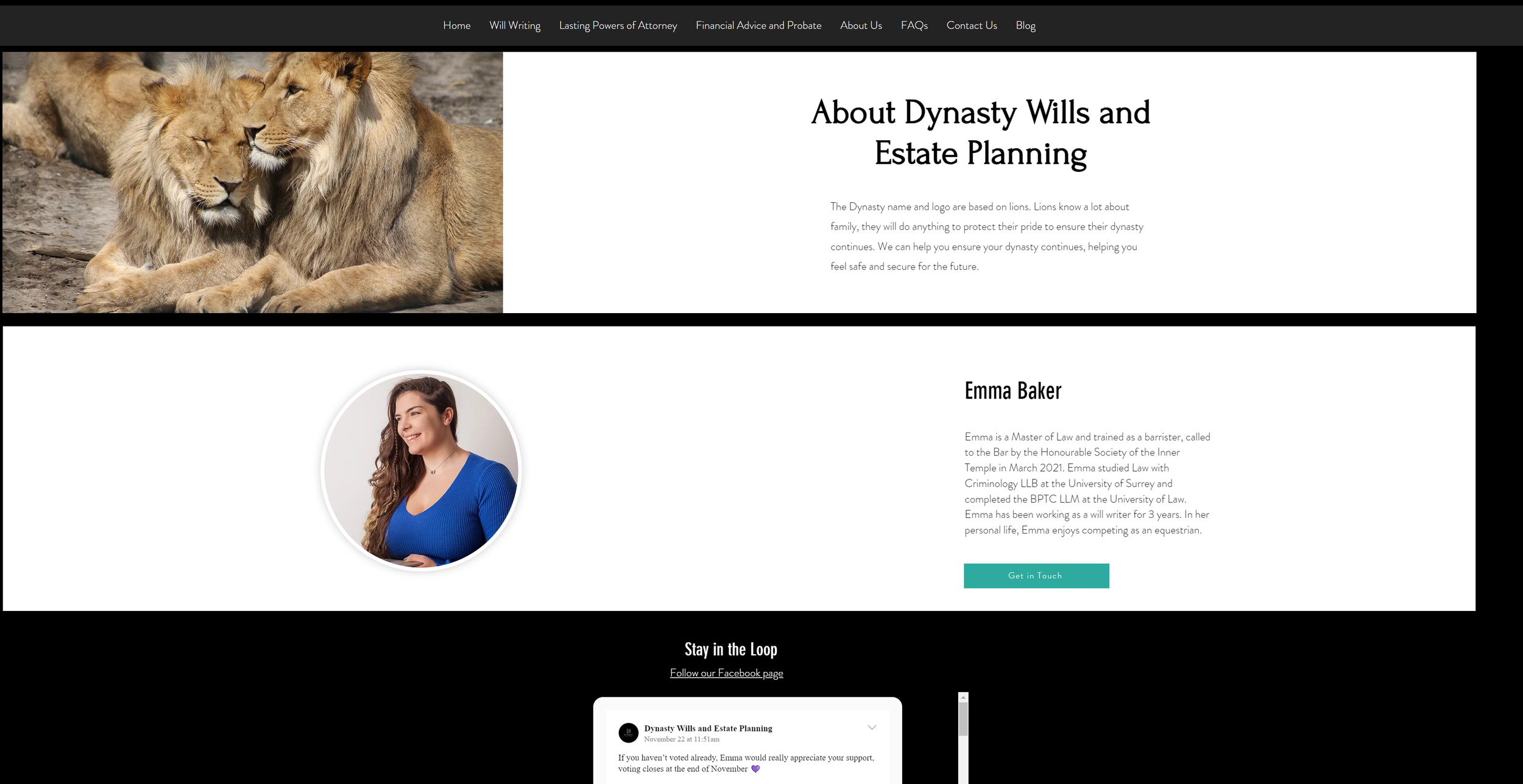 Dynasty Wills Website