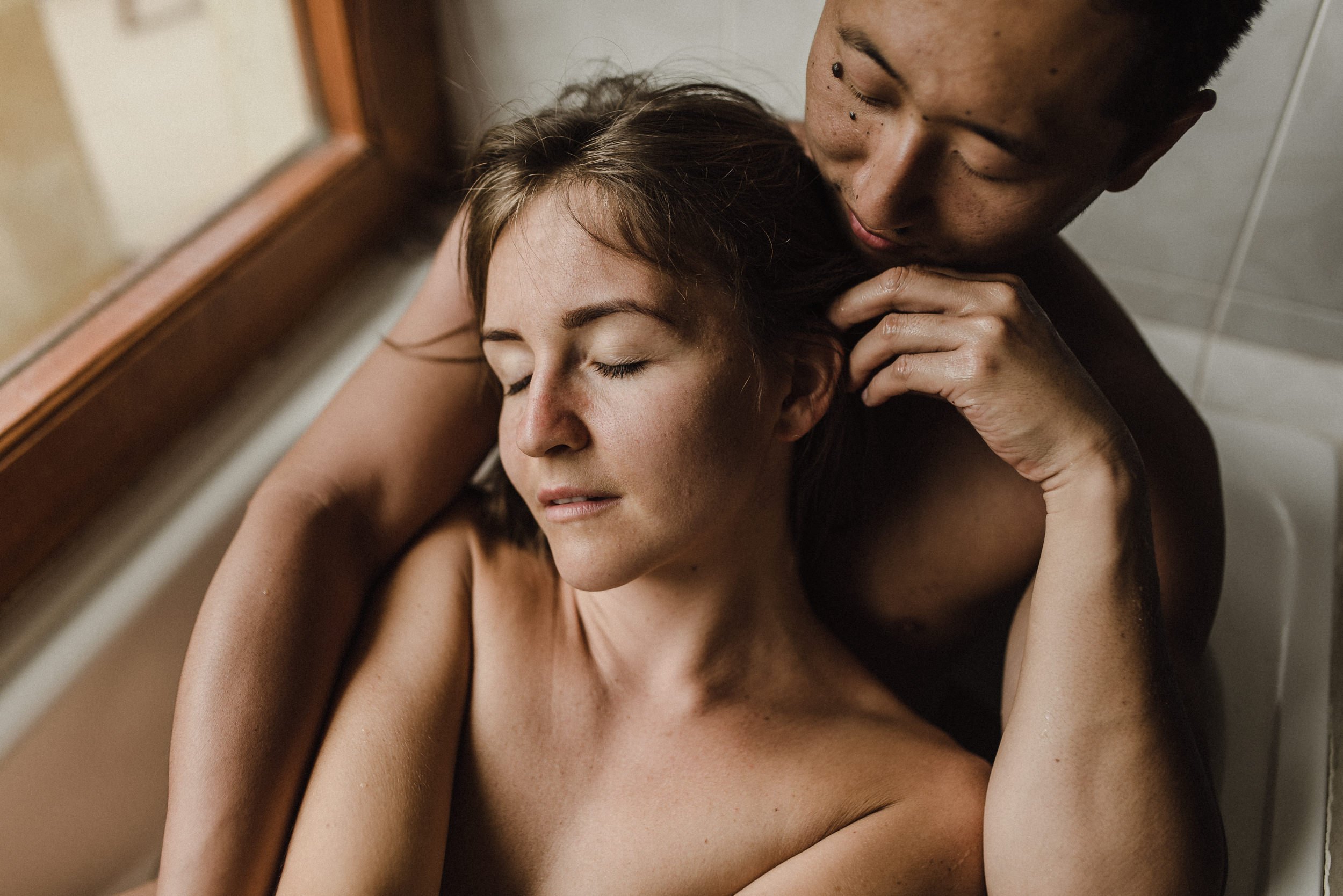 couple in tub