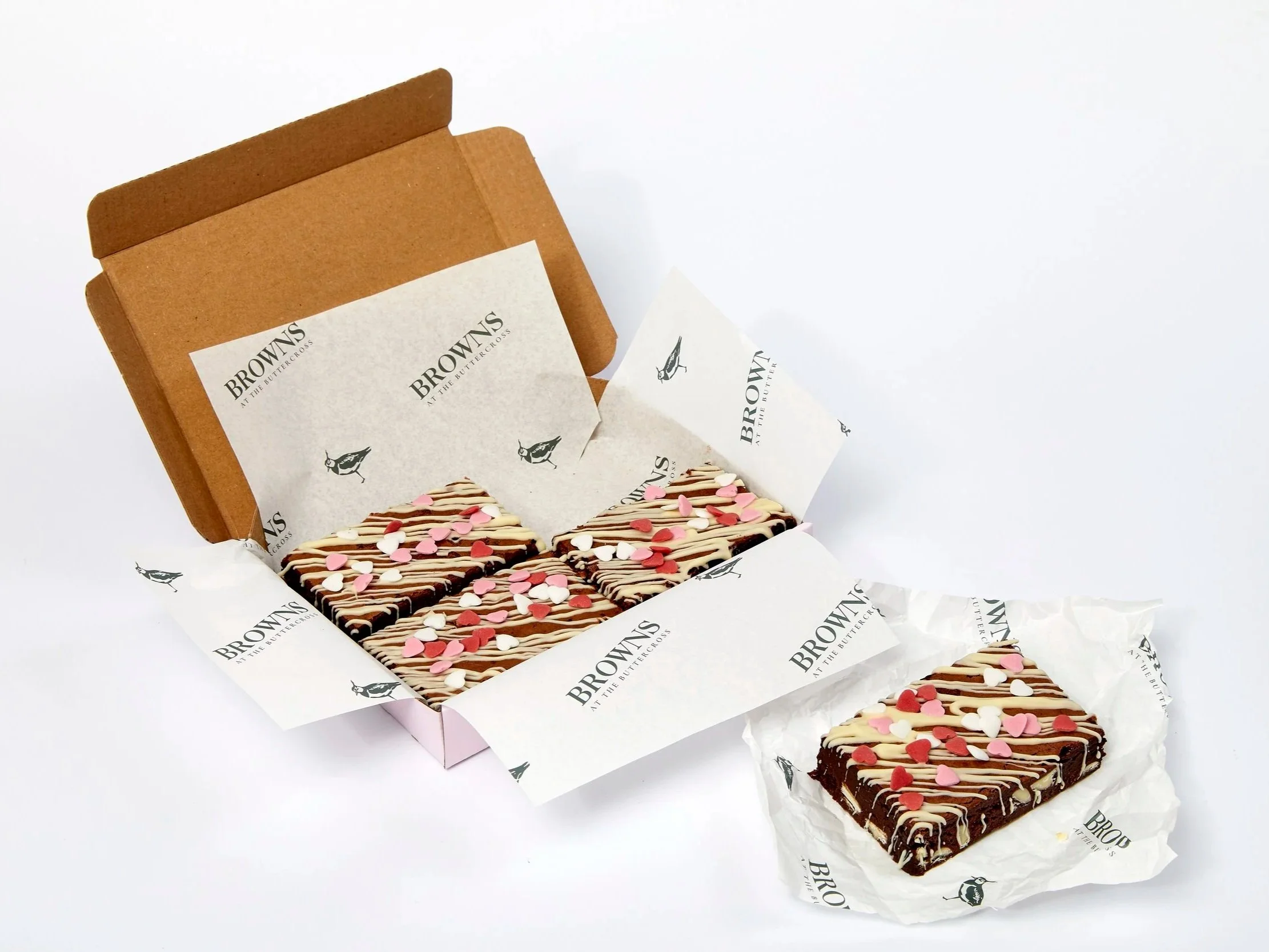 Valentines Belgian Chocolate Brownie (Box of 4)