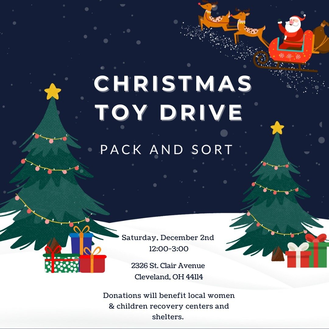 It's not too late to be a part of our 2023 Christmas Toy Drive! 🎁

Join us this Saturday at our new location to pack and sort toys from 12:00-3:00. Donations will benefit local family shelters, and children with parents in active recovery.

Unable t