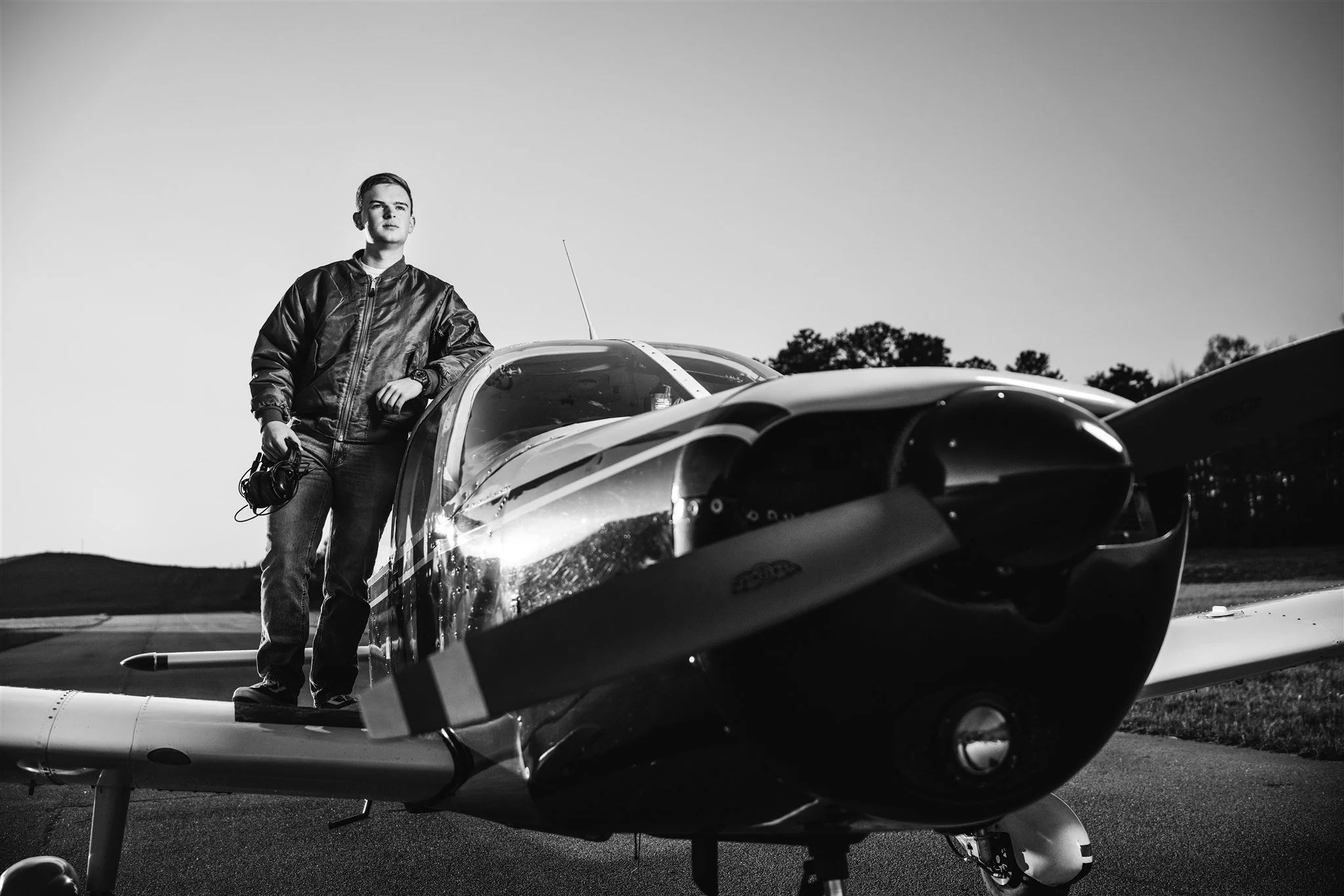 Wings and Wheels: Hudson's Senior Portraits