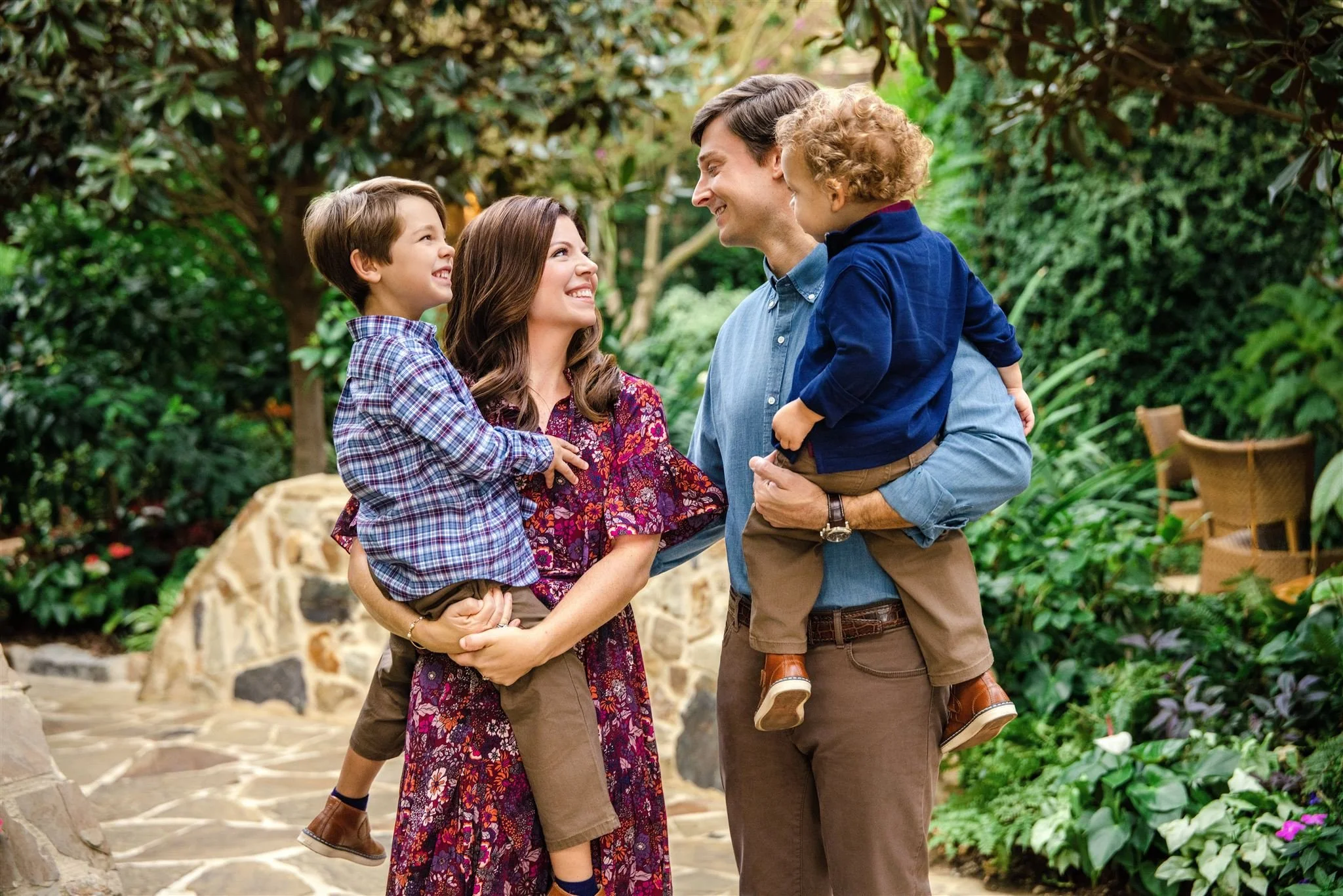 Cox Fall Family Portraits | Botanic Opelika AL