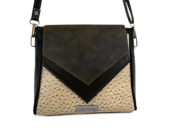 Belen Ostrich/Suede - $120
