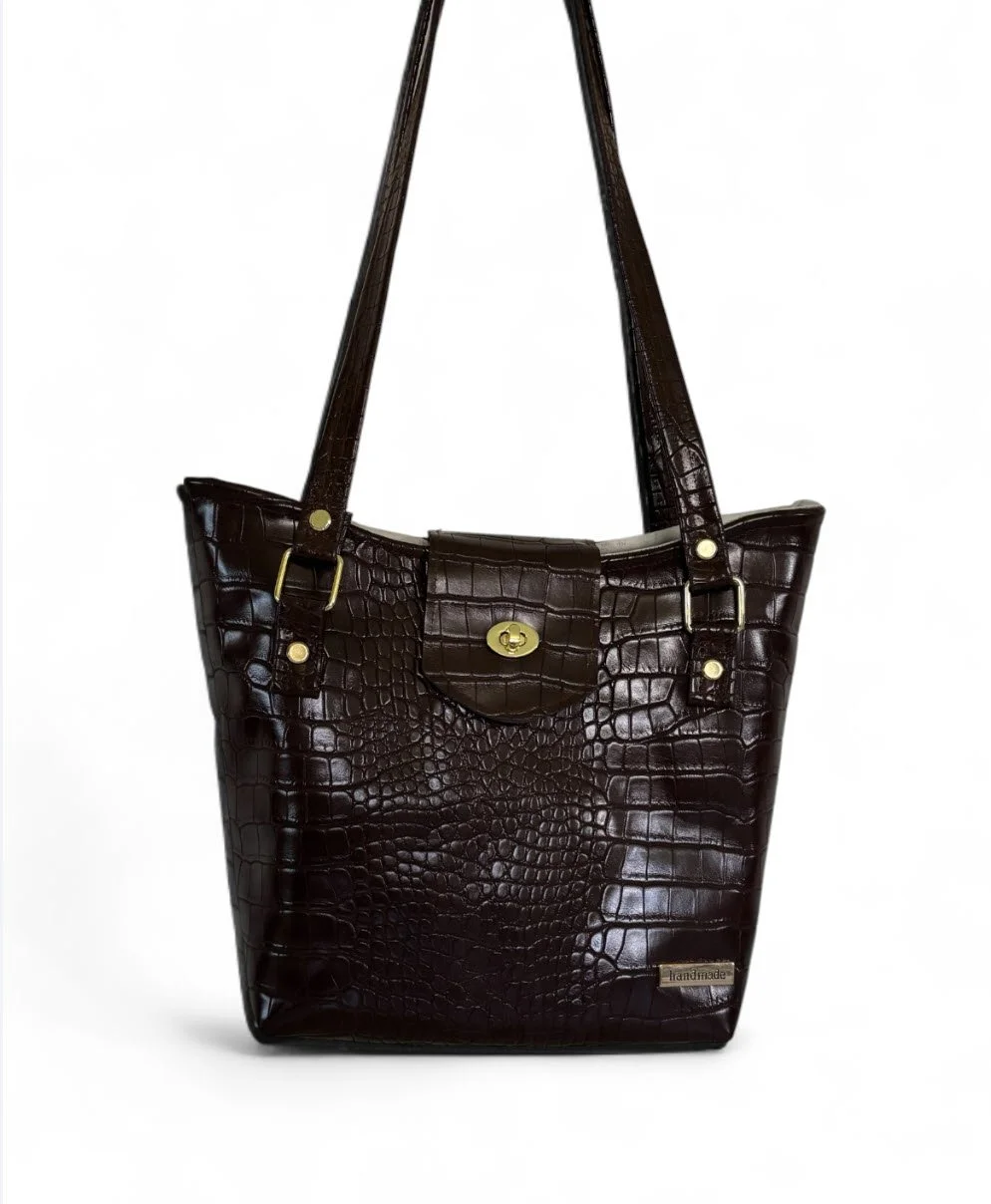 Lane Brown Alligator - $95