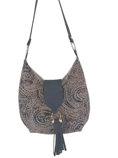 Scarlet Navy Paisley - $75