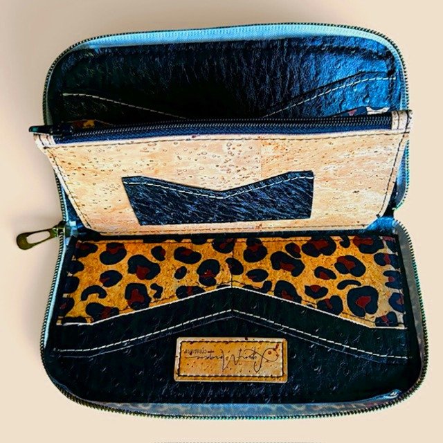 Bella Leopard Wallet - $40