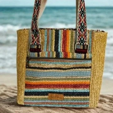 Muerqo Tote - Coastal Raffia
