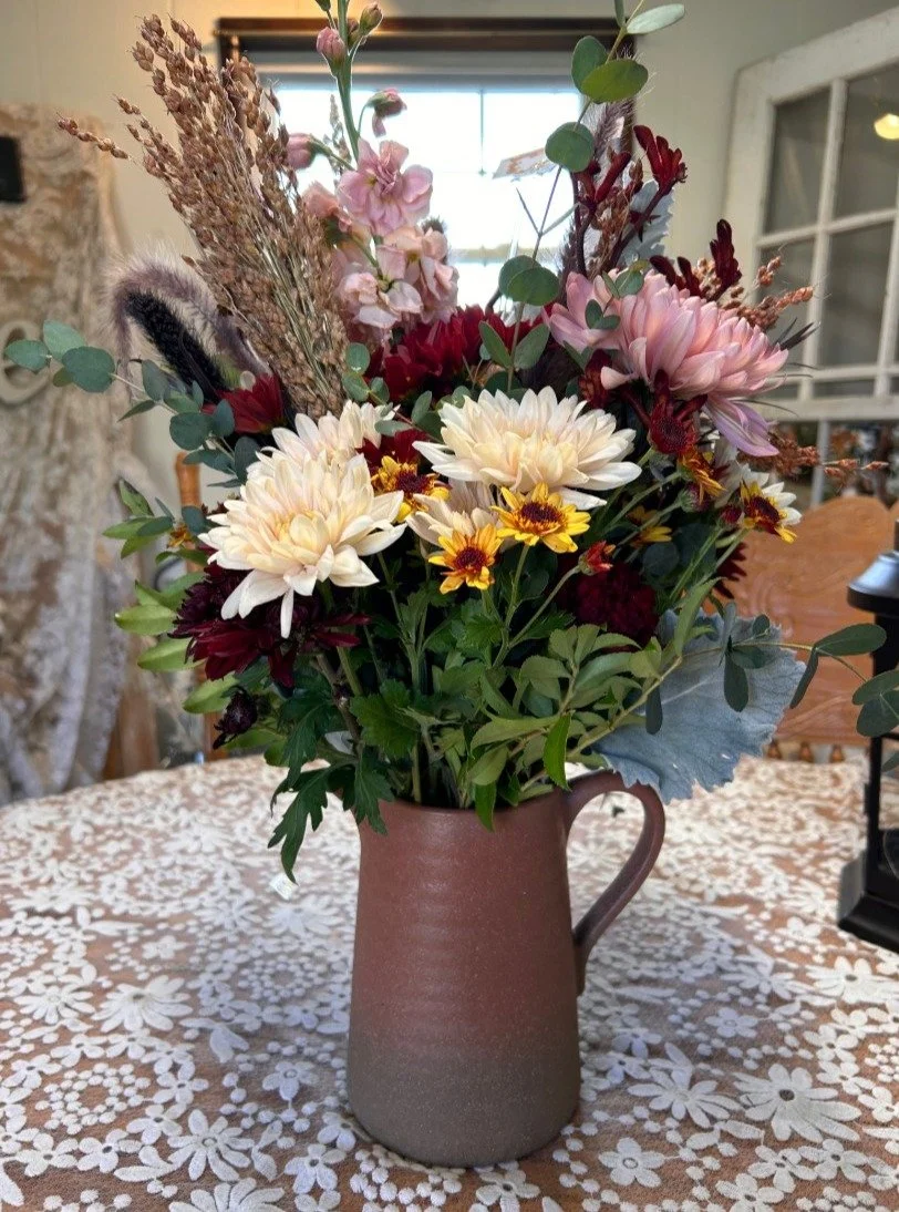Summer's colors are fading to fall, and the bouquets in the florist are changing too! We love the way an arrangement can capture the essence of a season, especially our fall bouquets! As always, you can stop in or call us to place an order: 973-875-3