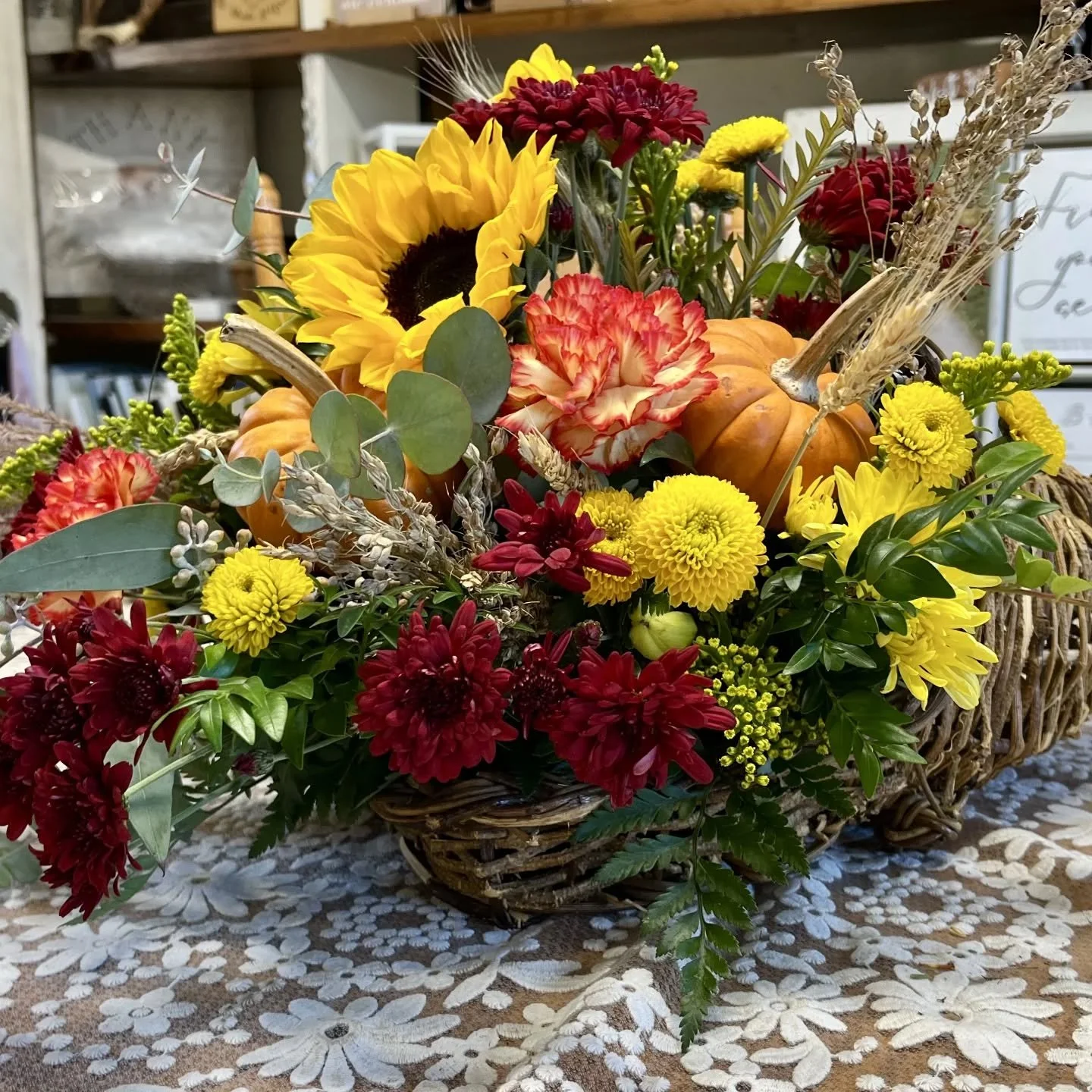 Hosting this Thanksgiving? We're here to help you get every little detail right! Beautiful Thanksgiving centerpieces are available now. Call to place an order: 973-875-3160