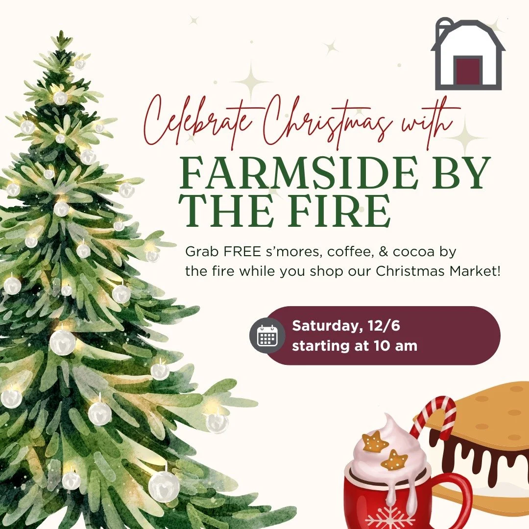 We've got a cozy Saturday planned at the Garden Center! Starting at 10am, join us for FREE s'mores, coffee, and cocoa by the fire!

And, while you're here, browse our Christmas market for:
- Christmas Trees
- Wreaths
- Poinsettias
- Christmas decor
-