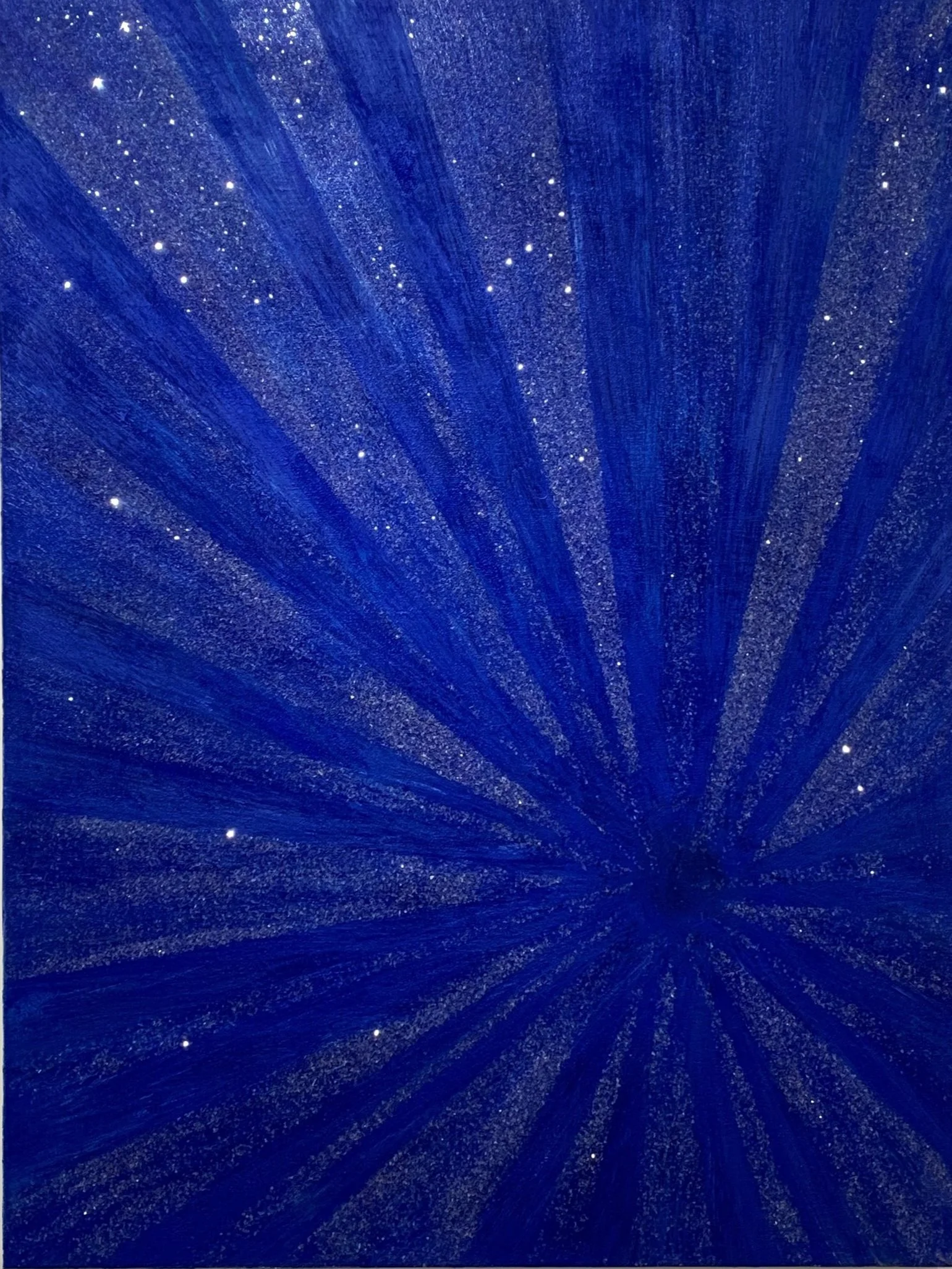 100 x 70 cm Acrylic Painting and Diamond Dust on canvas