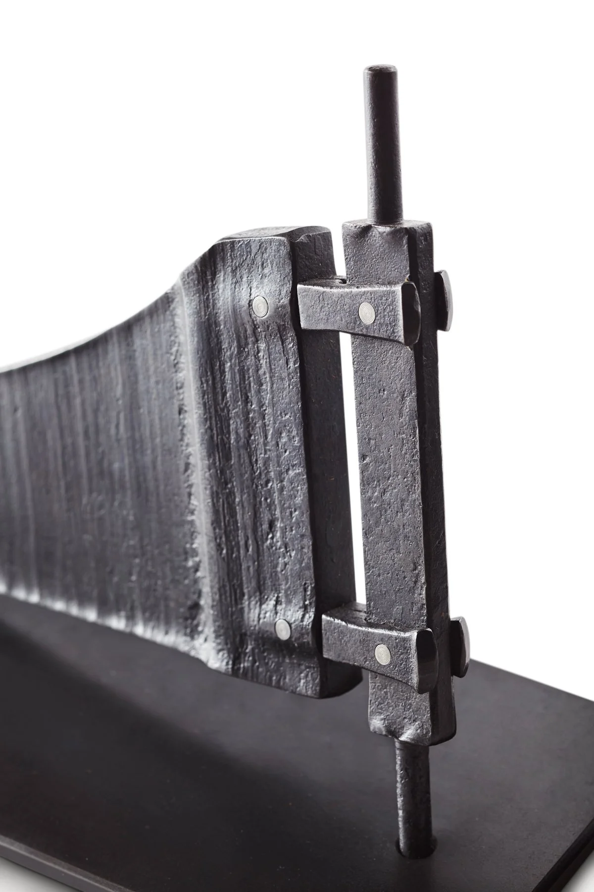 Rudder, forged and fabricated steel,12"long x 6"wide x 8"tall