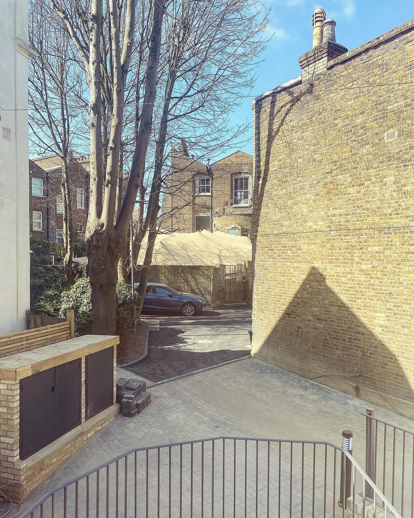 View from one of the duplexes at Alma Place looking out towards the newly tarmaced driveway and the beer garden @thealmacp 

The new development is nicely tucked away just behind the lively Crystal Palace triangle - perfect distance from all the rest