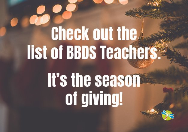 BBDS Teachers Christmas List