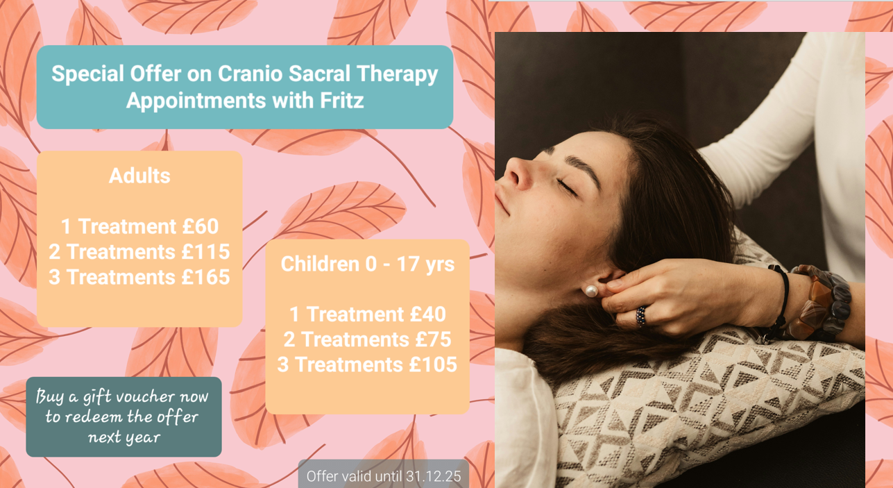 CranioSacral Therapy Offer